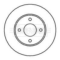 BBD4868 BORG & BECK Тормозной диск