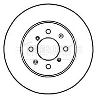 BBD4716 BORG & BECK Тормозной диск