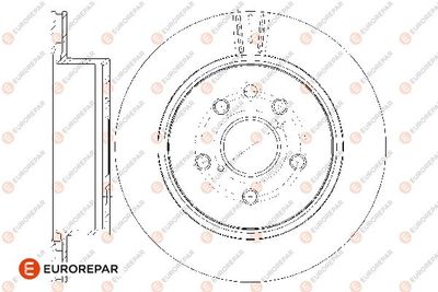 1667870680 EUROREPAR Тормозной диск