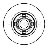 BBD5936S BORG & BECK Тормозной диск