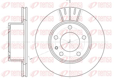 631710 REMSA Тормозной диск