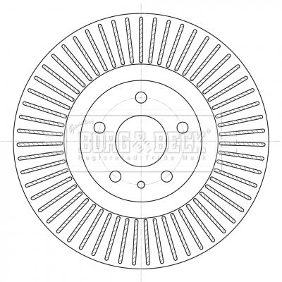 BBD6097S BORG & BECK Тормозной диск