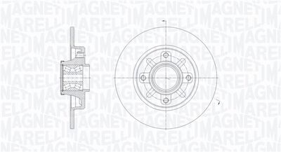 361302040649 MAGNETI MARELLI Тормозной диск