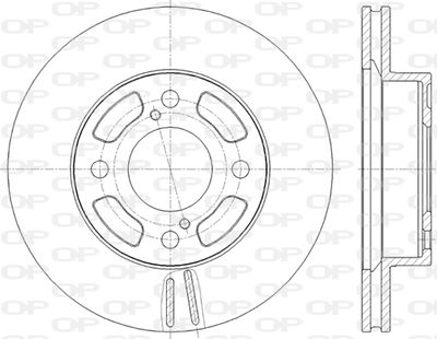 BDA282520 OPEN PARTS Тормозной диск