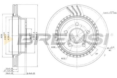 CD7672V BREMSI Тормозной диск