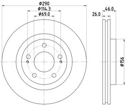 PCD20682 DON Тормозной диск