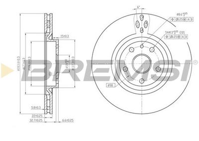 CD6797V BREMSI Тормозной диск