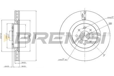 CD7742V BREMSI Тормозной диск