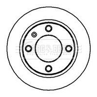 BBD4107 BORG & BECK Тормозной диск