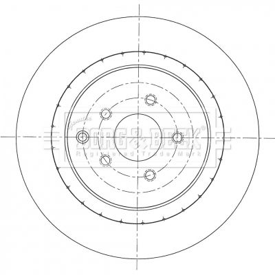 BBD6094S BORG & BECK Тормозной диск