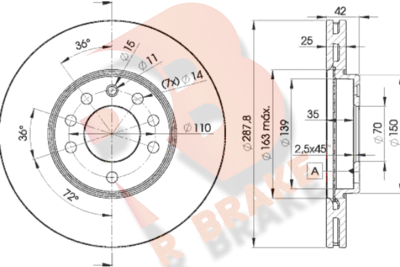 78RBD29043 R BRAKE Тормозной диск