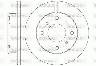 D6124110 WOKING Тормозной диск