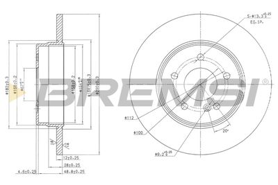 CD7251S BREMSI Тормозной диск