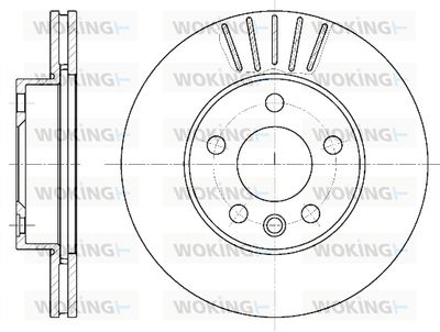 D655110 WOKING Тормозной диск