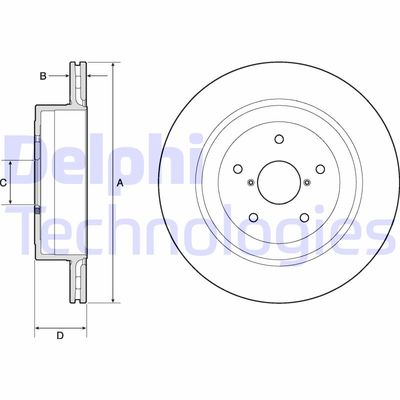 BG4775C DELPHI Тормозной диск