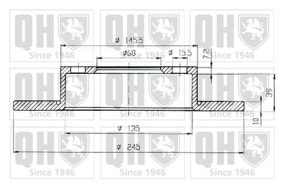 BDC4754 QUINTON HAZELL Тормозной диск