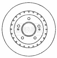 BBD4555 BORG & BECK Тормозной диск