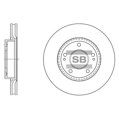 SD1056 Hi-Q Тормозной диск