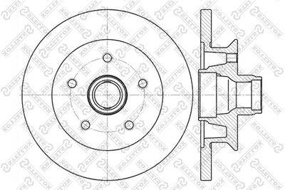 60204727SX STELLOX Тормозной диск