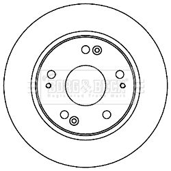 BBD5202 BORG & BECK Тормозной диск