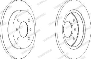 WGR02671 WAGNER Тормозной диск