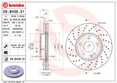 BV8938 BRECO Тормозной диск