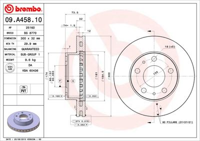 BS8770 BRECO Тормозной диск