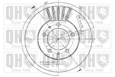 BDC4987 QUINTON HAZELL Тормозной диск