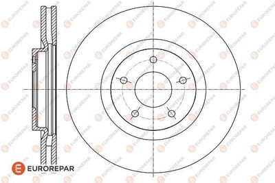 1622812980 EUROREPAR Тормозной диск