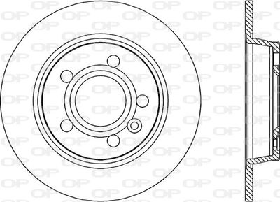 BDR167710 OPEN PARTS Тормозной диск