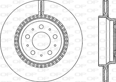 BDR197520 OPEN PARTS Тормозной диск