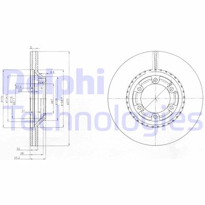 BG3679 DELPHI Тормозной диск