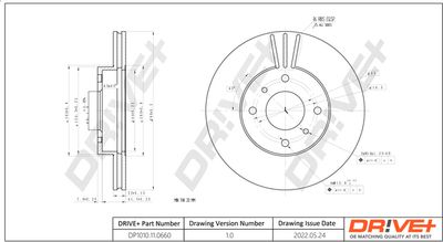 DP1010110660 Dr!ve+ Тормозной диск