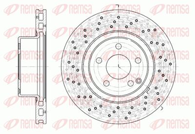 681710 REMSA Тормозной диск