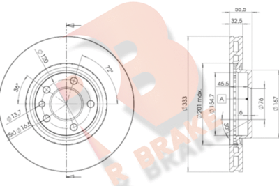 78RBD23020 R BRAKE Тормозной диск