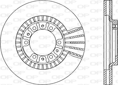 BDR178920 OPEN PARTS Тормозной диск