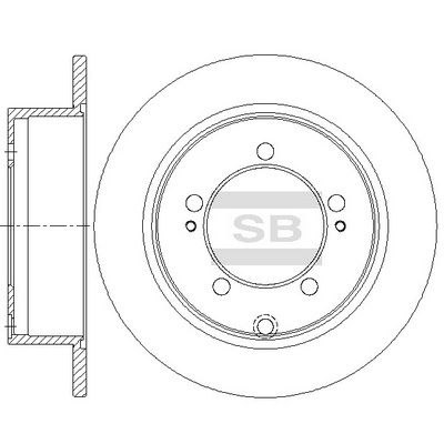 SD4354 Hi-Q Тормозной диск