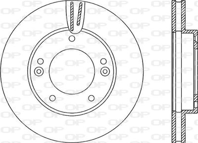 BDR224020 OPEN PARTS Тормозной диск