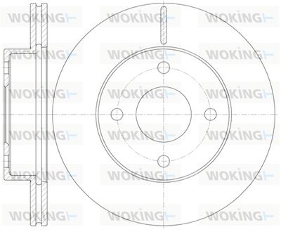 D6113110 WOKING Тормозной диск