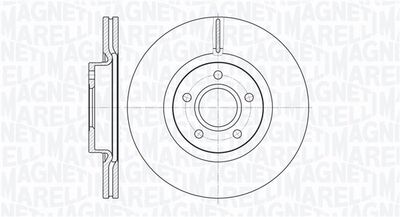 361302040134 MAGNETI MARELLI Тормозной диск