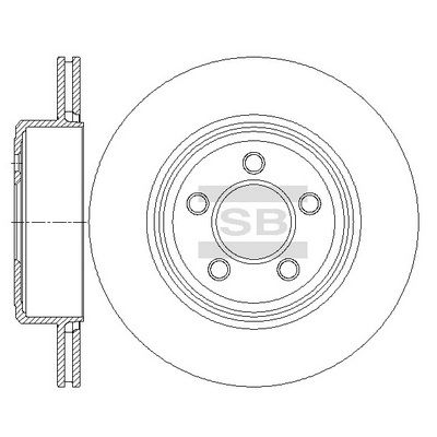 SD5510 Hi-Q Тормозной диск
