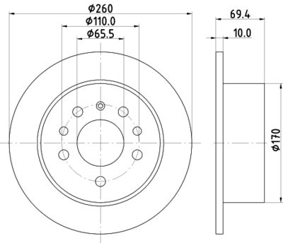 PCD15982 DON Тормозной диск