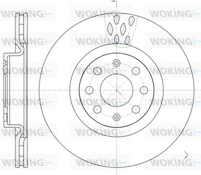 D698210 WOKING Тормозной диск