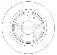 BBD4339 BORG & BECK Тормозной диск