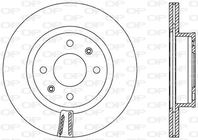 BDA255820 OPEN PARTS Тормозной диск