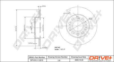 DP1010110215 Dr!ve+ Тормозной диск