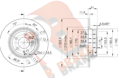 78RBD29900 R BRAKE Тормозной диск