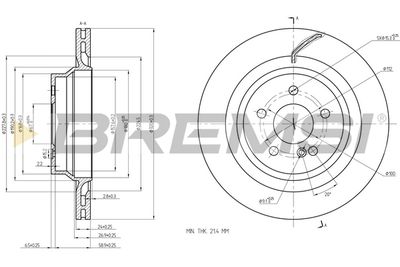 CD8611V BREMSI Тормозной диск