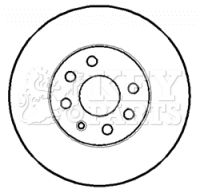 KBD4393 KEY PARTS Тормозной диск