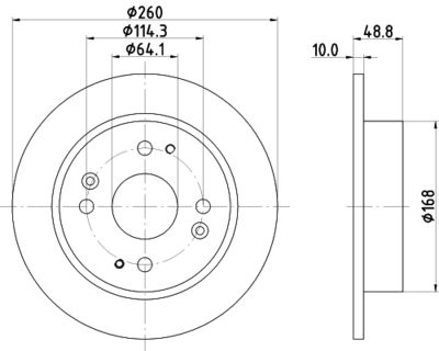 PCD15422 DON Тормозной диск